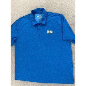 UCLA Bruins Authentic Apparel S/S Campus Polo Shirt (Men's XXL) Blue‎